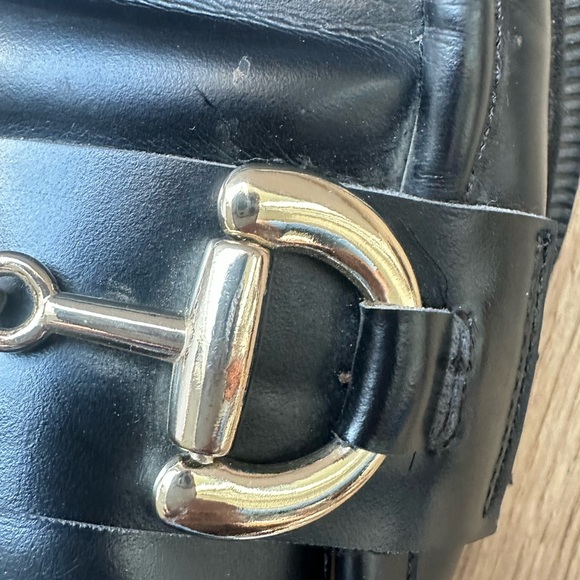 H & M Black  Loafers  with Gold Detailing - Picture 7 of 8